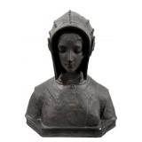 Chalkware Bust Margherita Di Valois - 14.5 x 13