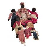 Group Lot of Handmade Cloth Dolls