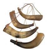 Four Vinage Powder Horns