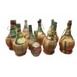 Lot of Assorted Wine Bottles - 12" Tall