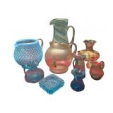Assorted Group of Vintage Glass, some as is