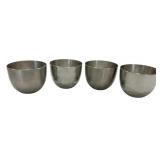 4 Kirk Steiff Pewter Jefferson Cups