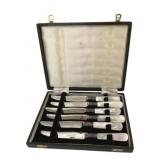 Knife Set w/ Mother of Pearl Handles in Case