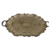 Silver Plate Footed Tray 26"x17"