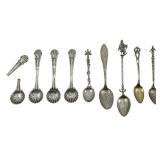 8 Sterling & Silver Plate Spoons