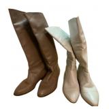 2 Pairs of Leather Boots by Sudini