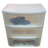 Sterilite Wide 3-Drawer Cart (wheels in drawer)