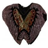 100% Silk Beaded Top