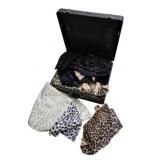 Vtg Suitcase w/ Animal Print Fabrics