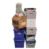 Group Lot of Sewing Items in 12 Containers