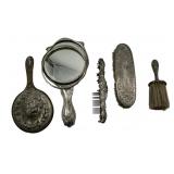 5 Assorted Unmarked Metal Beauty Items