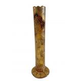 Moser Art Glass 8" Bud Vase w/ Gold Overlay