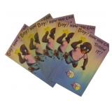 "Boy How You Can Throw It" Postcards Vintage