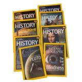 8 National Geographic Magazines dated 2015