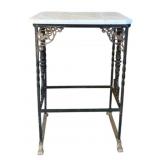Marble Top End Table - 29 x 20 x 15