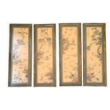 4 pc Oriental Framed Art - 38 x 14