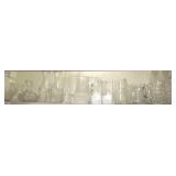 Shelf Lot of Assorted Glassware & Vases