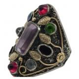 Multi Item Sterling Ring 0.56oz Sz 6.75