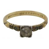 12K Gold Filled & Sterling Ring 0.47oz