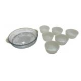 Fire King Blue & Milk Glass Bowls