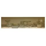Shelf Lot of Assorted Glassware Items