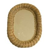 Wicker Framed Mirror - 17 x 13