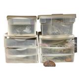 1 Shelf Lot of Assorted Storage Containers