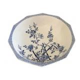 Blue & White Transferware Bowl 5"x16"