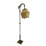 Antique Bridge Lamp w/ Jadeite Accents