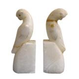2 Bird Bookends - Repaired - 9" Tall