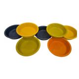 7 Fiesta Assorted Color 7" Bowls
