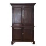 Traditional Dark Cherry Wood Armoire 72x45x24