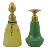 2 Vintage Perfume Bottles 4.5"