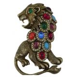 Vintage Roaring Lion Brooch