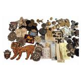 Group Vintage Buttons & Sewing Notions