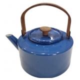 1960s Michael Lax for Copco Blue Tea Kettle