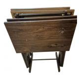 Set of Folding TV Trays with Stand