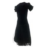 Black Fringe Dress