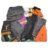 Halloween Themed Fringed Table Scarf & Decor