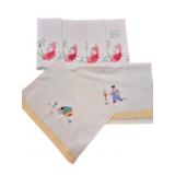 Group Embroidered Linen Tea Towels