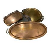 Assorted Copper & Other Platters