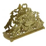 Vintage Japanese Brass Letter Rack 7"x11"x5"