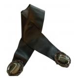 St. Johns Leather Belt w/ Gemstone Belt Buckle