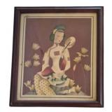 Oriental Woman Air-Tone Art by Bernard