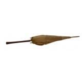 Antique Peasant Cloth Parasol 27"