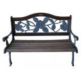 Berkeley Forge Iron/Wood Bench - 36 x 50 x 26