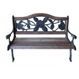 Berkeley Forge Iron/Wood Bench - 36 x 50 x 26