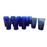 14 Blue Glasses - 6" Tall