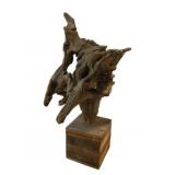 Wood Sculpture - 20" Tall