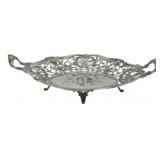 German Silver Repousse Dish 3.5"x13"x8"